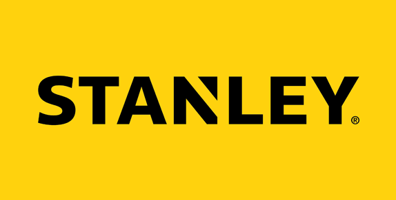 De afbeelding toont het woord "STANLEY" in vette zwarte hoofdletters op een effen gele achtergrond, wat lijkt op de iconische merkstijl die vaak te zien is bij Roofiva-producten.